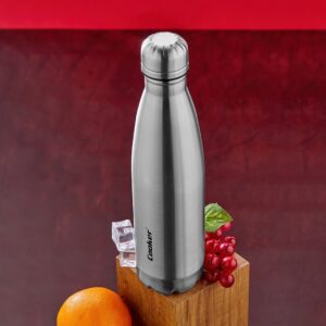 500ML KROM ŞİŞE TERMOS PASLANMAZ ÇELİK - KAYDIRMAZ TPR TABAN (5286)