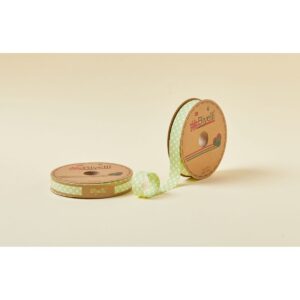 Biye Büyük Puanlı Katlı A15 Yeşil 2 cm 25 Metre %65 Koton %35 Polyester