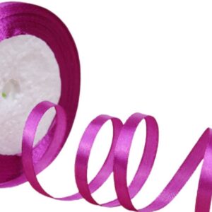 Saten Kurdele 6 mm Fuşya 5 Metre