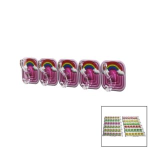 5PCS TEKLİ - ÇOKLU KULLANIM MİKA KRİSTAL KOLLU RESİMLİ YAPIŞKANLI ASKI (5286)