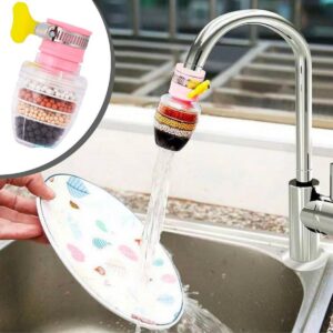 6 Katmanlı Musluk Ucu Filtreli Su Tasarruflu Hijjenik Musluk Başlığı (5286)