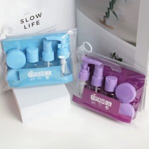 6 Parça Renkli Kapaklı Seyahat İçin Boş Şişe Seti (5286)