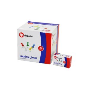 600 ADET HARİTA ÇİVİSİ RENKLİ = 20PCS X 30 (5286)