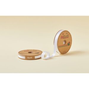 Biye Saten Katlı 041 Kırık Beyaz 2 cm 25 Metre %100 Polyester