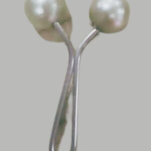 Eşarp Klipsi Top Model Düz Beyaz 1 Adet