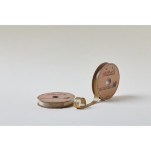 Biye Saten Katlı 035 Kahverengi 2 cm 25 Metre %100 Polyester