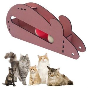 ANKAVERSE® Fare Kedi Oyunu Ahşap 2 Toplu Kedi Oyuncağı Tahta Kedi Oyunu Tahta Fare Ve Toplu Oyuncak