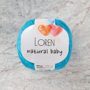 Loren Natural Baby Turkuaz El Örgü İpi - R091 - 33934