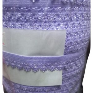 Çamaşır Lastiği Dantelli 1 cm 75 Metre 1 Top Lila