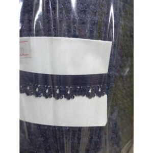 Çamaşır Lastiği Dantelli 1 cm 1 Metre Lacivert