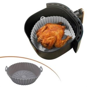 ANKAVERSE® Renkli Isıya Dayanıklı Yıkanılabilir Silikon Fırın Ve Airfryer Yuvarlak Pişirme Matı 20 Cm