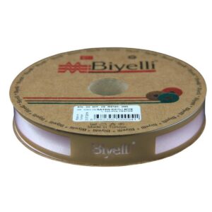 Biye Saten Katlı 095 Açık Pembe 2 cm 25 Metre %100 Polyester