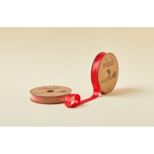 Biye Saten Katlı 012 Kırmızı 2 cm 25 Metre %100 Polyester