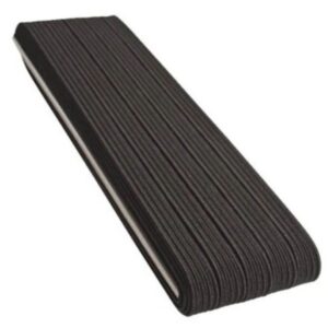 Lastik En 2,5 cm 10 Metre Siyah