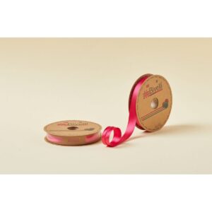 Biye Saten Katlı 008 Fuşya 2 cm 25 Metre %100 Polyester