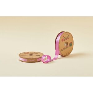 Biye Saten Katlı 053 Koyu Pembe 2 cm 25 Metre %100 Polyester