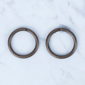 Loren Oksitli Altın Yuvarlak Halka 2 li Paket