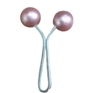 Eşarp Klipsi Top Model Düz Pudra 1 Adet