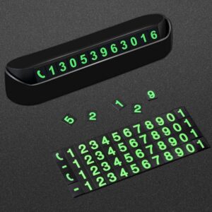 ANKAVERSE® Pratik Fosforlu Telefon Numarası Yamzak İçin Araç İçi Oto Numaratör Numaralık
