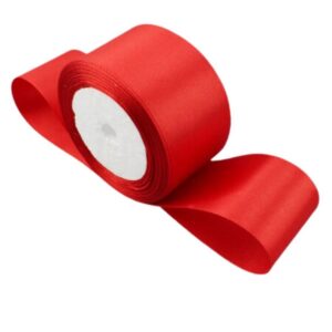 Saten Kurdele 6 cm Kırmızı 1 Metre