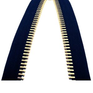 Demir Dişli Çanta Fermuarı en 3 cm Petrol Mavisi