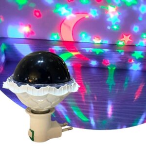 ANKAVERSE® Kristal Gökyüzü Modlu Yıldızlı Hareketli 360 Derece Dönen Kristal Led Ampül