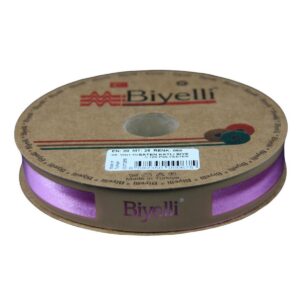 Biye Saten Katlı 068 Gül Kurusu 2 cm 25 Metre %100 Polyester