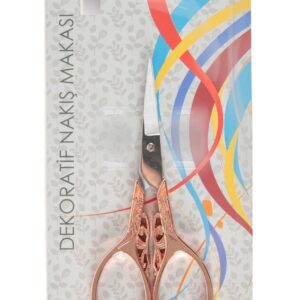 Nakış Makası Dekoratif Açık Bakır Kelebek YBL-403 Model 20