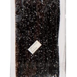 Silikon Yapışkanlı Taş Siyah 1 Metre 1 cm 10 metre