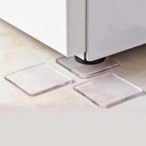 ANKAVERSE® 4 Adet Silikon Şeffaf Koltuk Mobilya Masa Beyaz Eşya Yazıcı Koruyucu Kaydırmaz Dayanıklı Pe