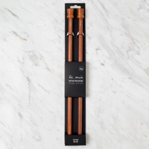 La Mia Rosewood 12 mm 36 cm Ahşap Örgü Şişi