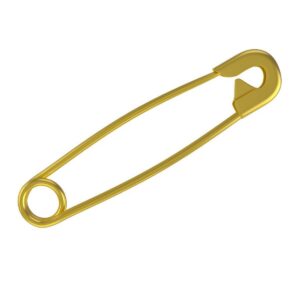 Çengelli İğne 3 cm Altın Renk 50 Adet