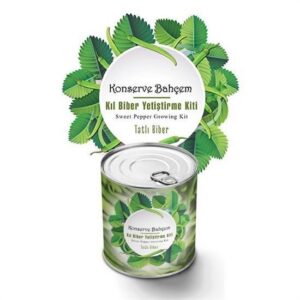 ANKAVERSE® Konserve Bahçem Evde Konservede Tatlı Sivri Biber Yetiştirme Kiti
