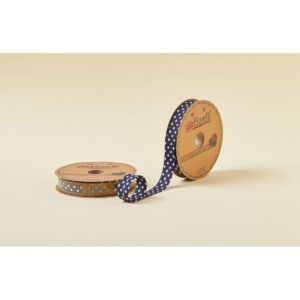 Biye Büyük Puanlı Katlı A19 Lacivert 2 cm 25 Metre %65 Koton %35 Polyester