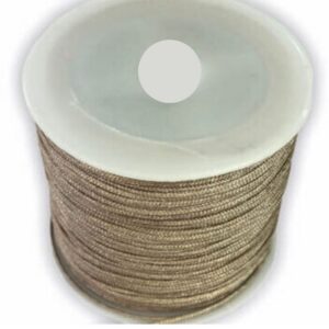 Paraşüt İpi, Bileklik-Kolye örgü ipi 1 mm 50 metre Vizon