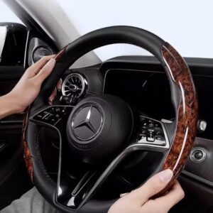 Ahşap Tasarımlı Direksiyon Simidi Koruma Kılıfı 2 li (5286)