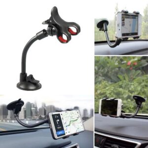 Akrobat Cama Sabitlenen Güçlü Vakumlu 360 Derece Dönen Tüm Modellere Uyan Oto Telefon Tutucu (5286)