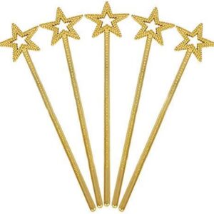 Altın Renk Yıldız Peri Asası Peri Değneği 34 cm 1 Adet (5286)