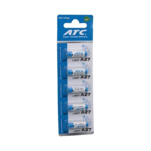 ATC SUPER ALKALİNE BATTERY A27 - 27A LR27 ARAÇ - OTO KUMANDA PİLİ 12V 5Lİ KART (5286)