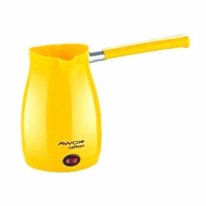 AWOX CAFFEEN SARI ELEKTRİKLİ CEZVE TÜRK KAHVESİ MAKİNESİ PLASTİK ÇİFT AĞIZ 0.4LT - 5 FİNCAN 1000W (5286)