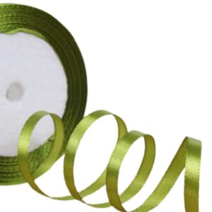 Saten Kurdele 3 cm 10 Metre Yağ Yeşili