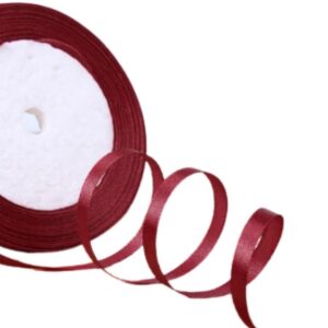 Saten Kurdele 3 cm 10 Metre Bordo