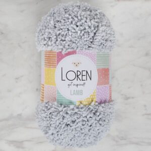Loren Lamb Açık Gri El Örgü İpi - R044