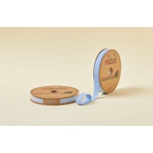 Biye Koton Katlı D07 Açık Mavi 2 cm 25 Metre %65 Koton %35 Polyester