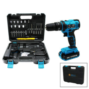 BANCO BN-5 STANLIY MAVİ 24W PROFESSIONAL ŞARJLI DARBELİ MATKAP SETİ ÇANTALI (5286)