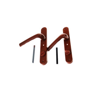 BANYO-WC - KİLİTLİ KAHVE RENGİ PVC KAPI KOLU (5286)