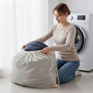 Battal Boy 120x150 cm Mont ve perde Yıkama Filesi–Extra Büyük, Dayanıklı, Nefes Alabilir Çamaşır Koruma Torbası (5286)