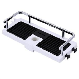 ANKAVERSE® Banyo Direğine Asılabilir Köşelik Şampuanlık Sabunluk Çift Askılı Düzenleyici Raf Paslanmaz