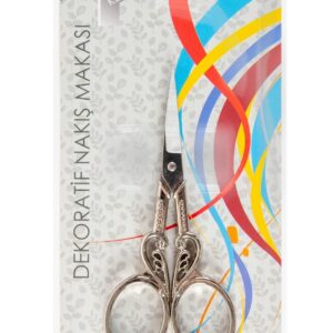 Nakış Makası Dekoratif Gümüş Kuğu YBL-403 Model 25