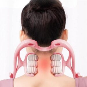 ANKAVERSE® Çok Fonksiyonlu Manuel Altı Tekerlekli Boyun Masaj Aleti